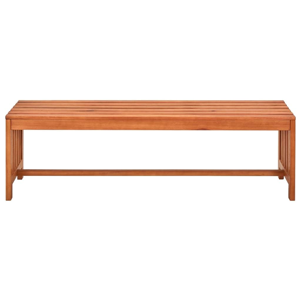 Garden Bench 130 cm Solid Eucalyptus Wood - Simple deals