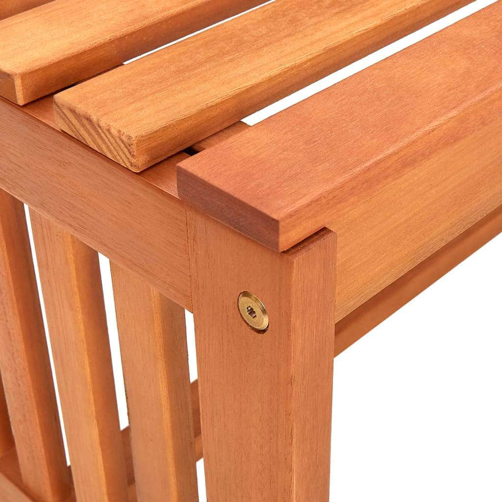 Garden Bench 130 cm Solid Eucalyptus Wood - Simple deals