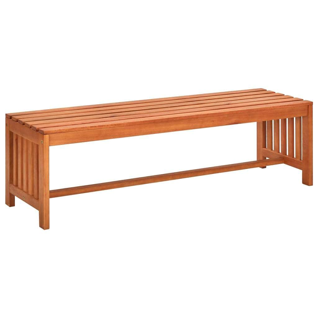 Garden Bench 130 cm Solid Eucalyptus Wood - Simple deals