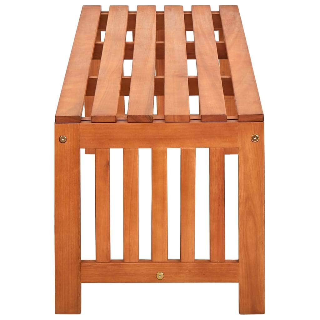 Garden Bench 130 cm Solid Eucalyptus Wood - Simple deals