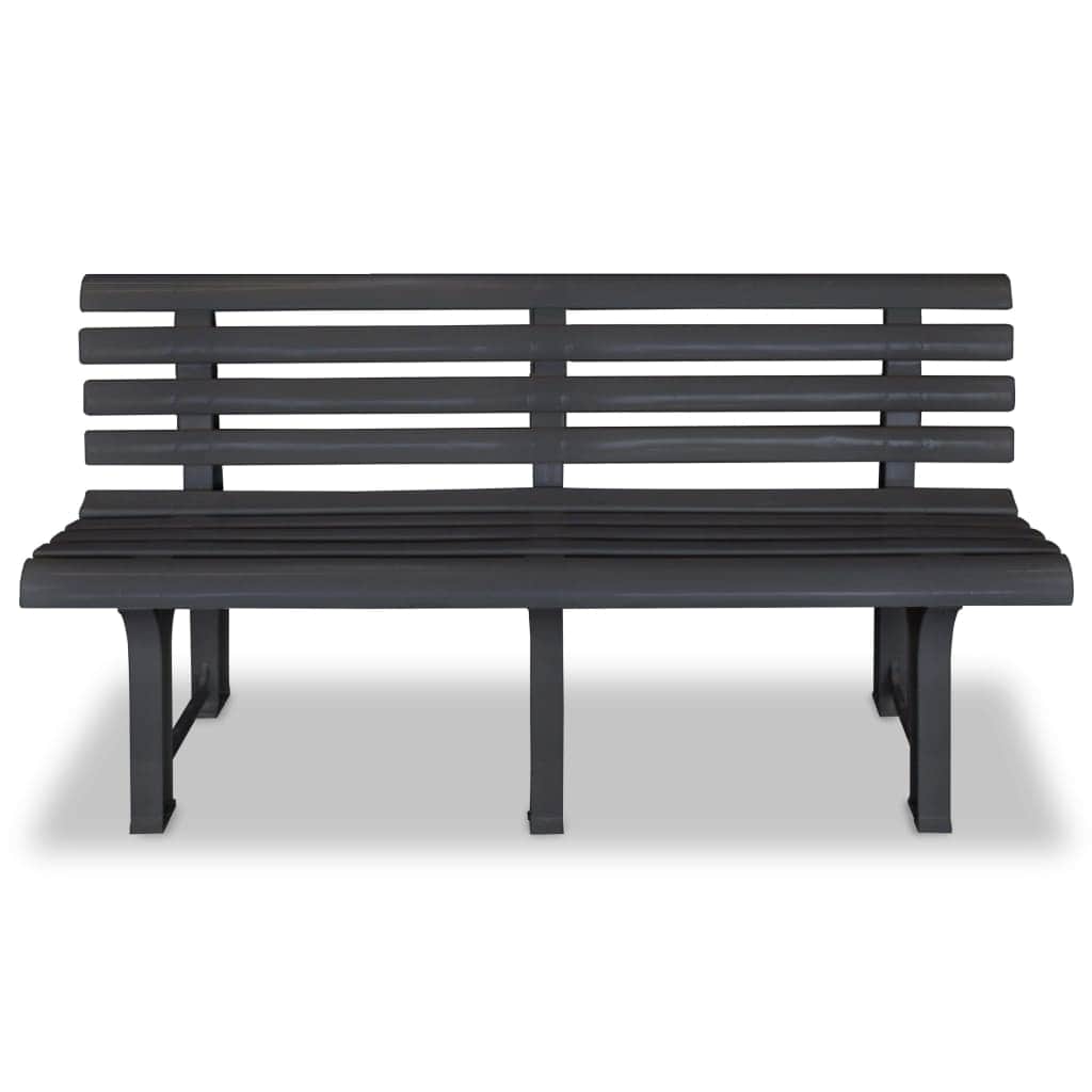 Garden Bench 145,5 cm Plastic Anthracite - Simple deals