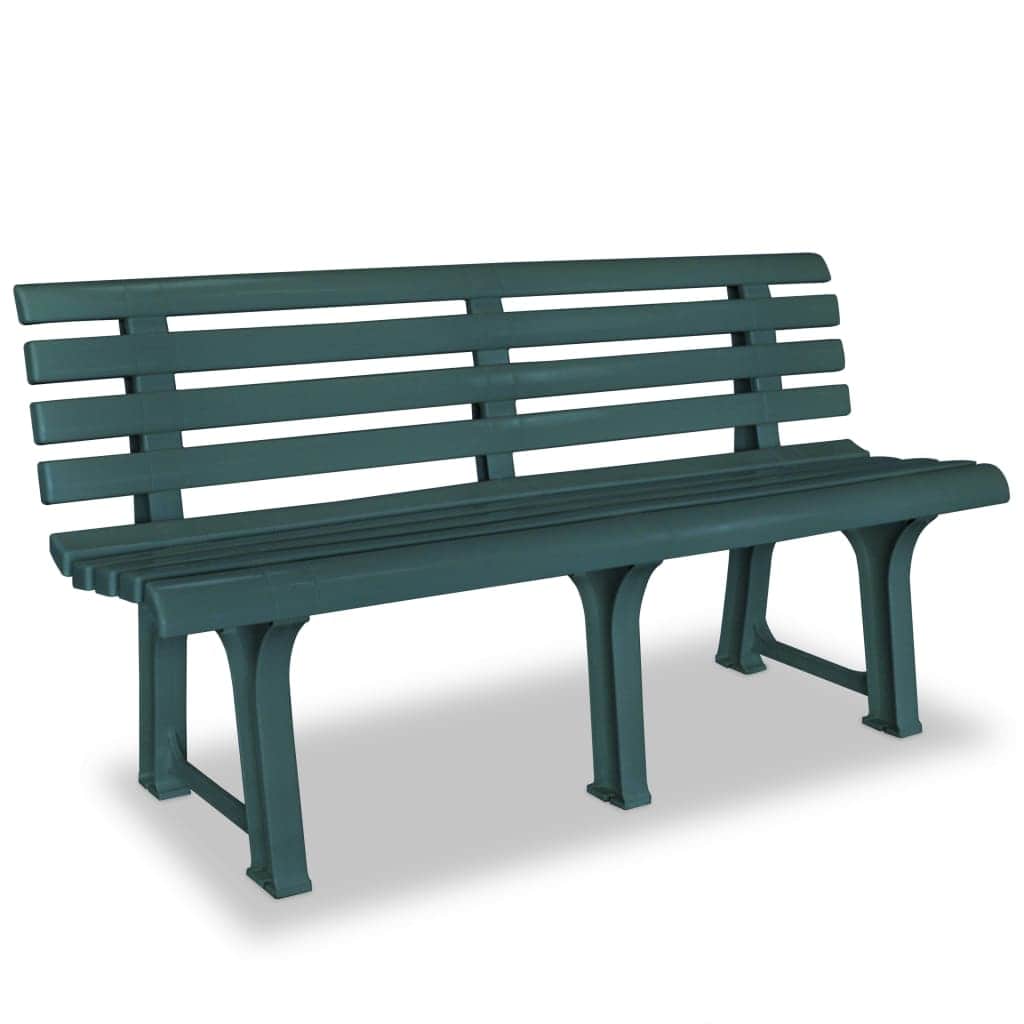Garden Bench 145,5 cm Plastic Green - Simple deals