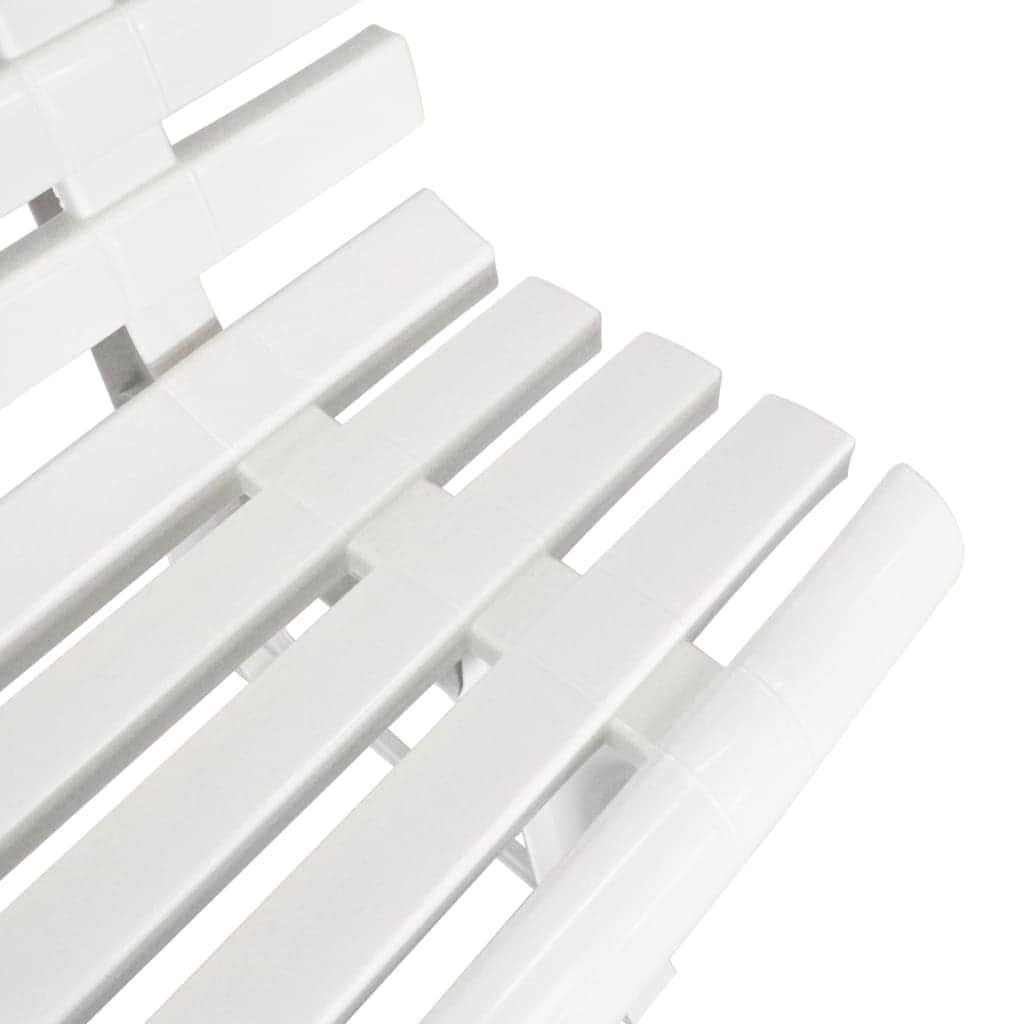 Garden Bench 145,5 cm Plastic White - Simple deals