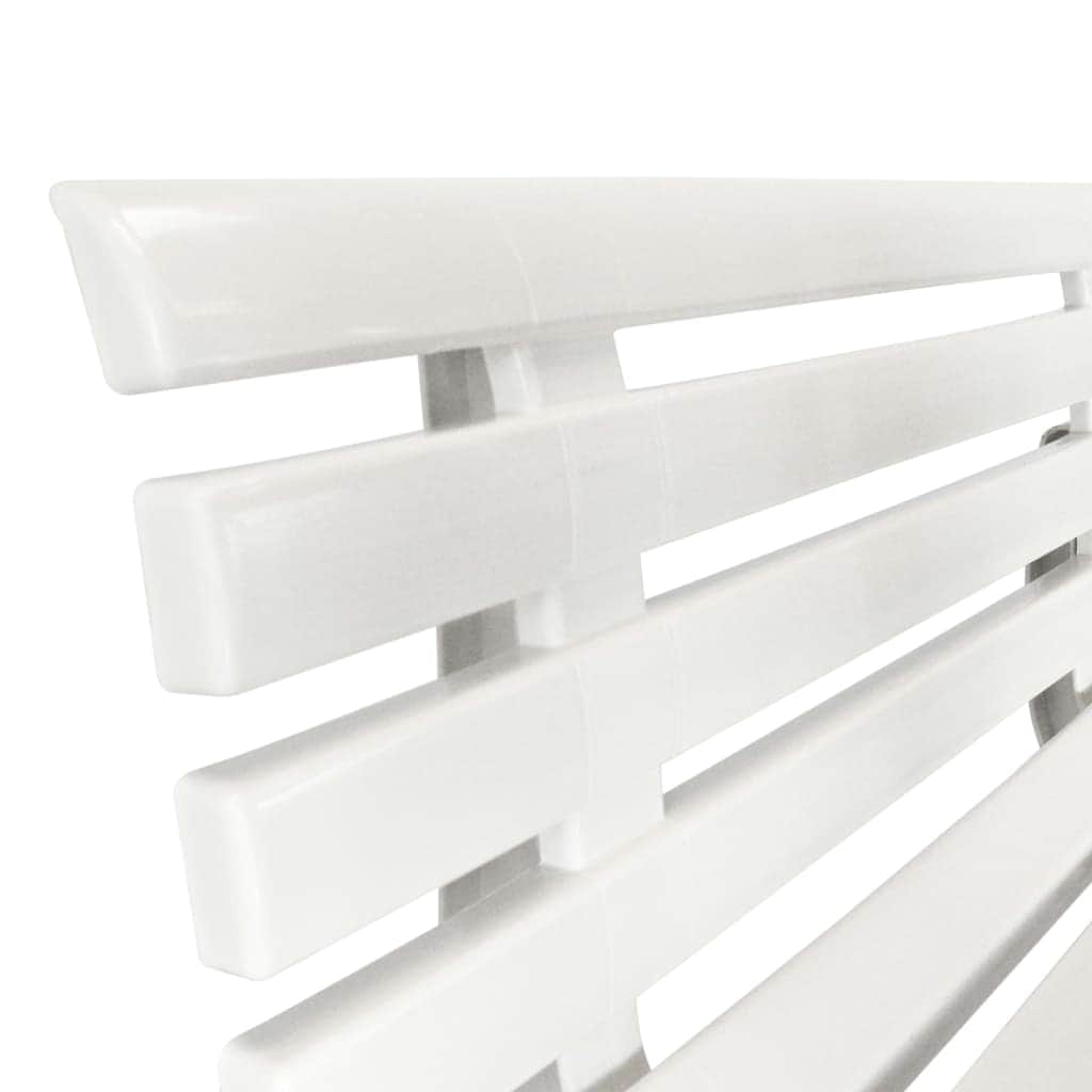 Garden Bench 145,5 cm Plastic White - Simple deals
