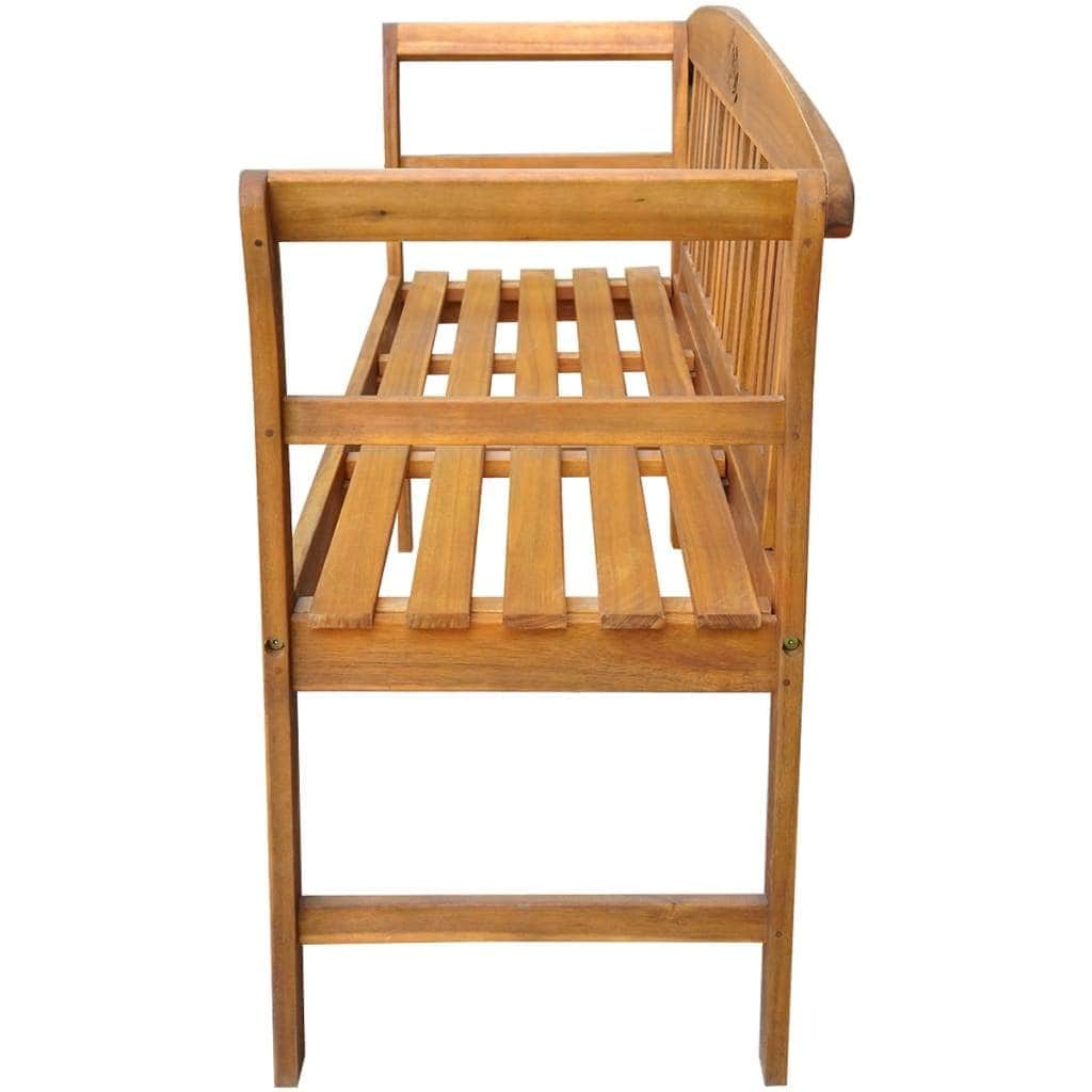 Garden Bench 157 cm Solid Acacia Wood - Simple deals