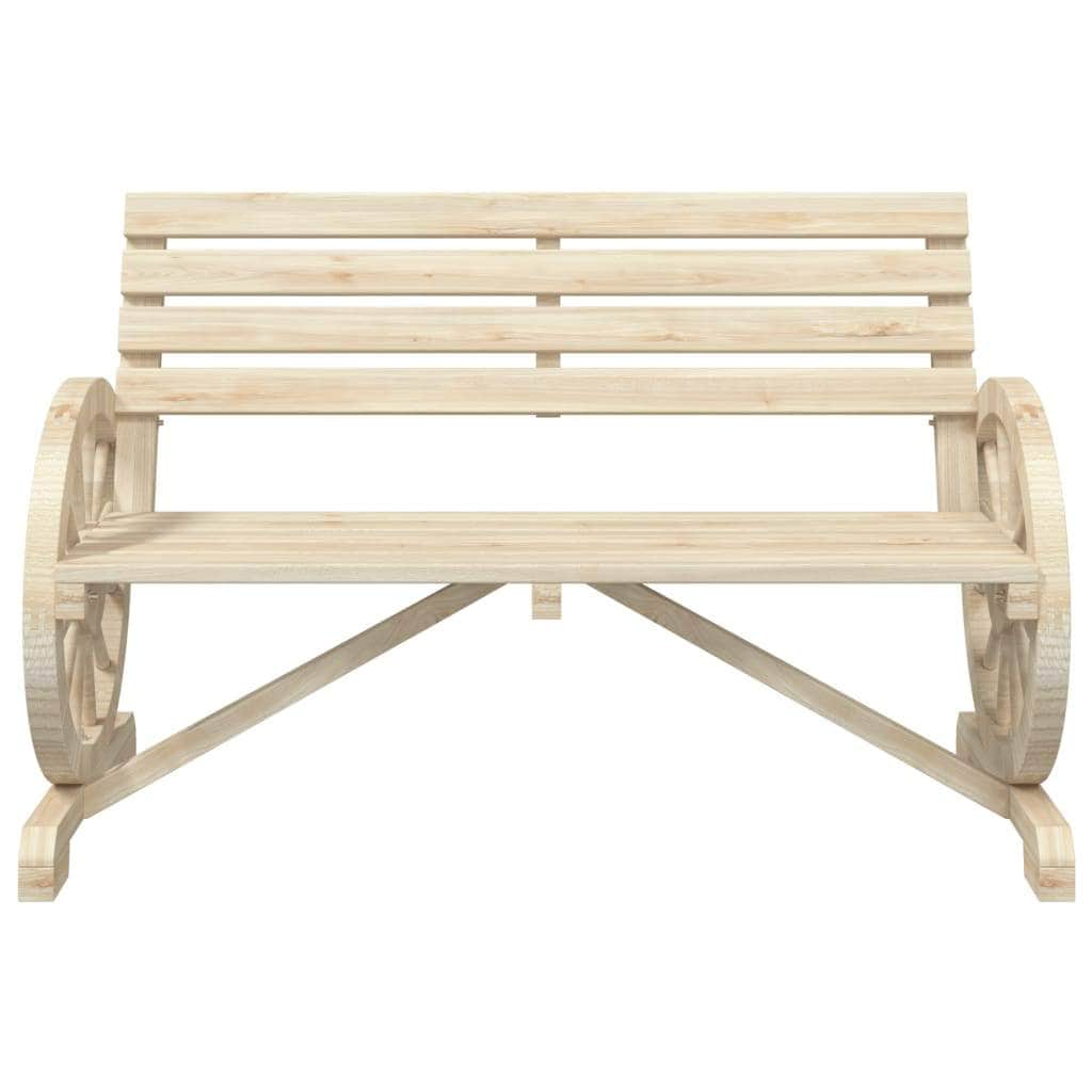 Garden Bench 2-Seater Solid Wood