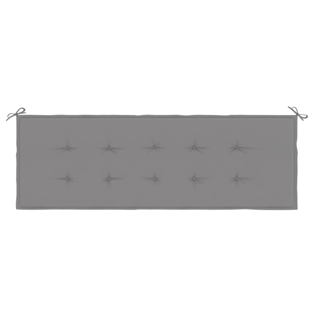 Garden Bench Cushion Grey