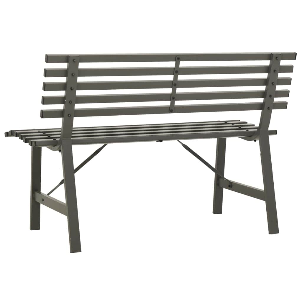 Garden Bench Steel Black