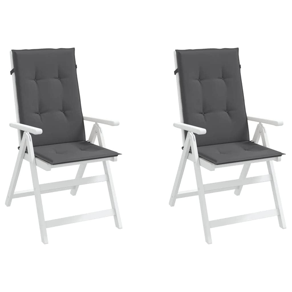 Garden Chair Cushions 2 pcs Anthracite | Chair & Sofa Cushions