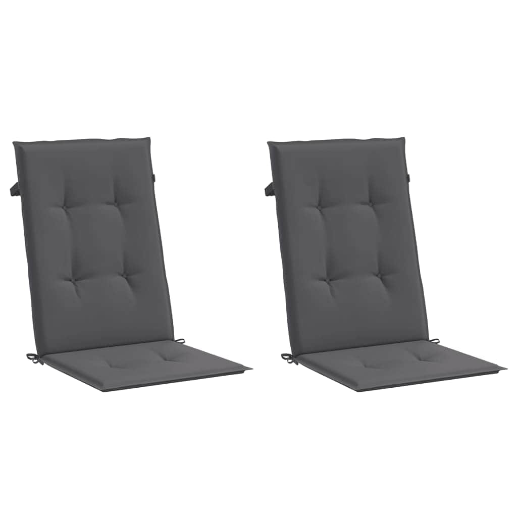 Chair & Sofa Cushions - Garden Chair Cushions 2 pcs Anthracite