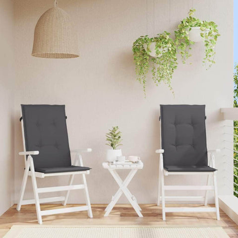 Garden Chair Cushions 2 pcs Anthracite