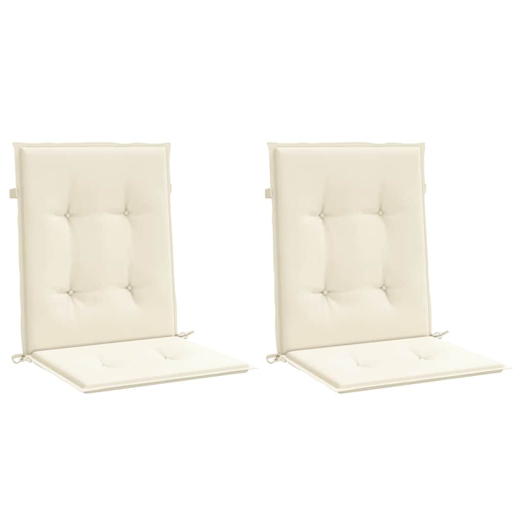 Garden Chair Cushions 2 pcs Cream
