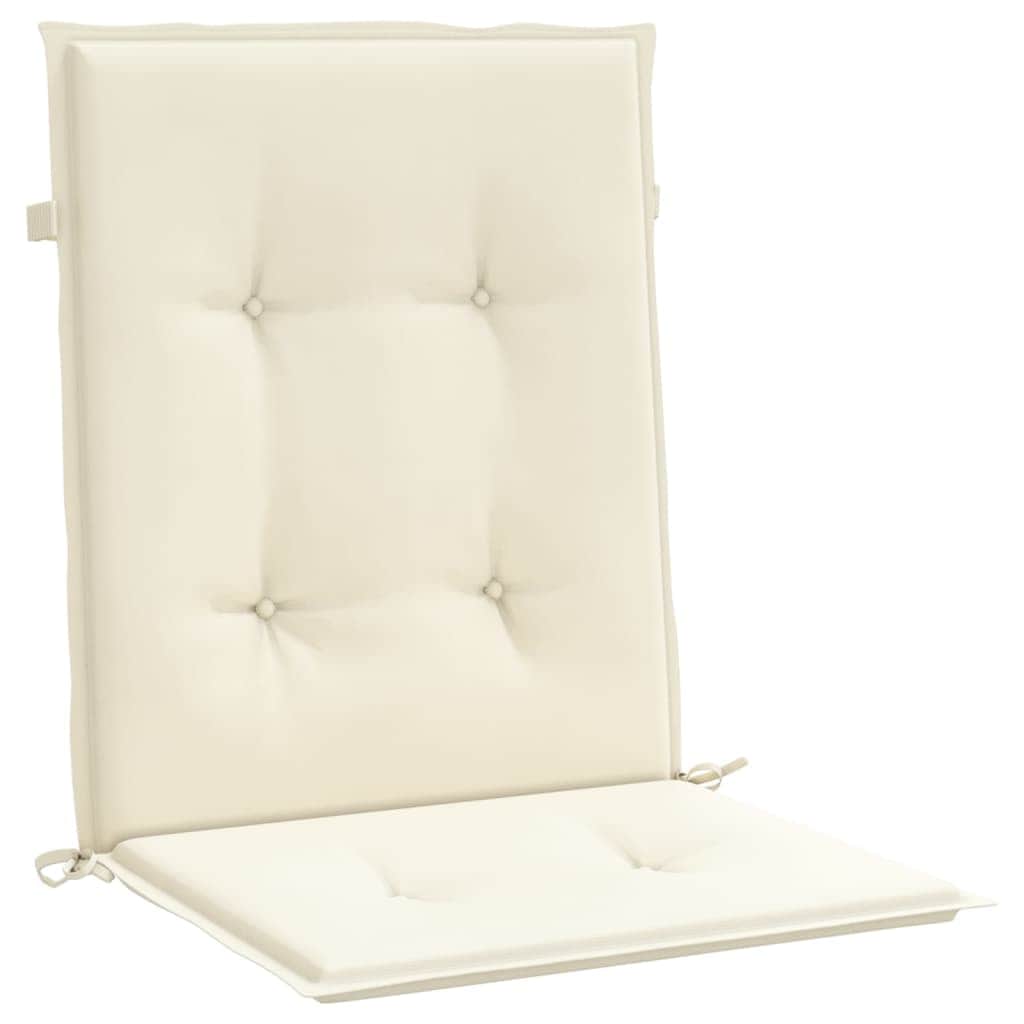 Garden Chair Cushions 2 pcs Cream