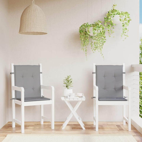 Garden Chair Cushions 2 pcs Grey