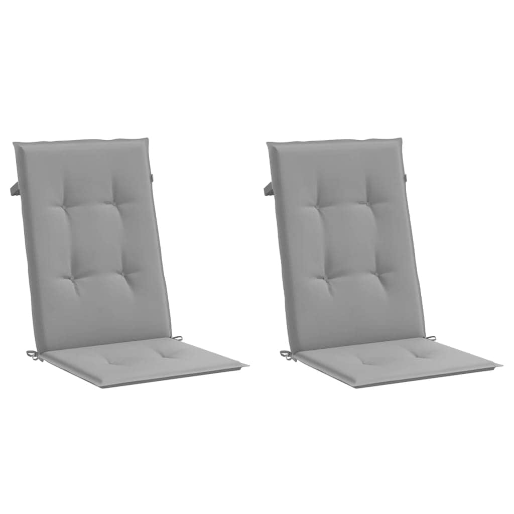 Garden Chair Cushions 2 pcs Grey