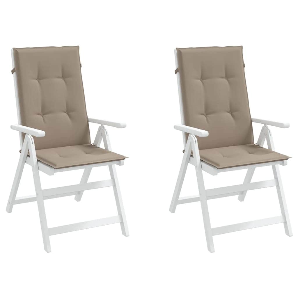 Garden Chair Cushions 2 pcs Taupe