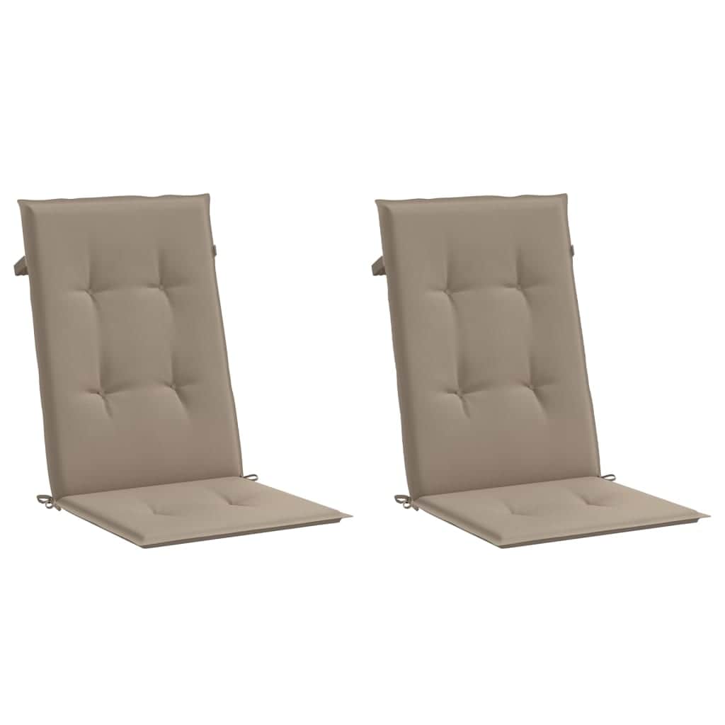 Garden Chair Cushions 2 pcs Taupe