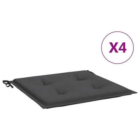 Garden Chair Cushions 4 pcs Anthracite 1