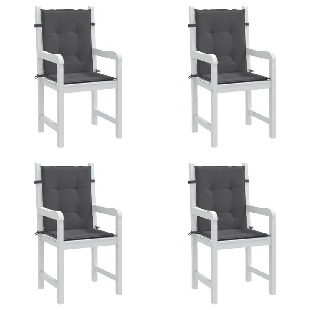 Garden Chair Cushions 4 pcs Anthracite