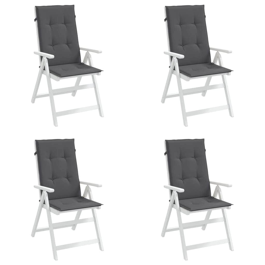 Garden Chair Cushions 4 pcs Anthracite