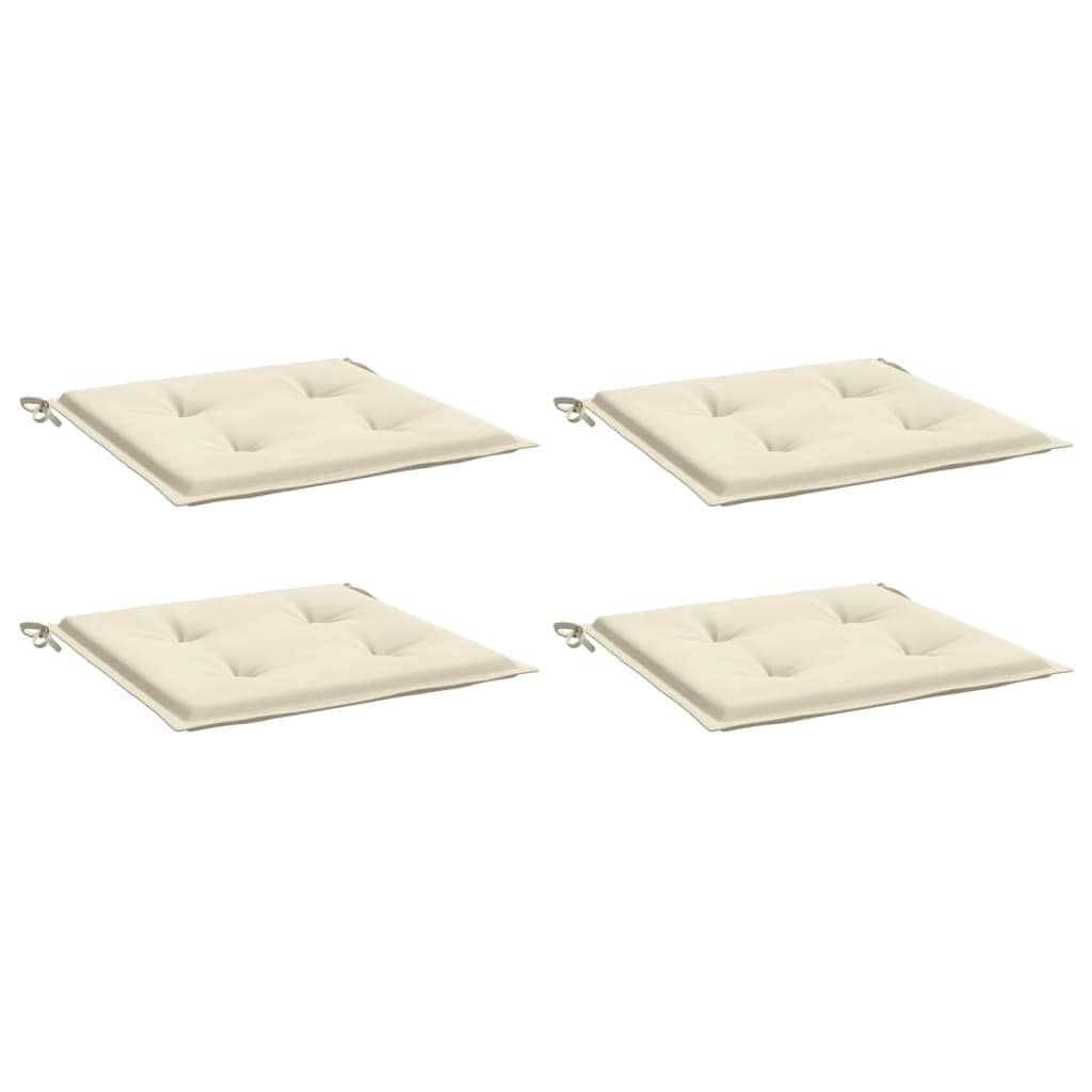Garden Chair Cushions 4 pcs Cream