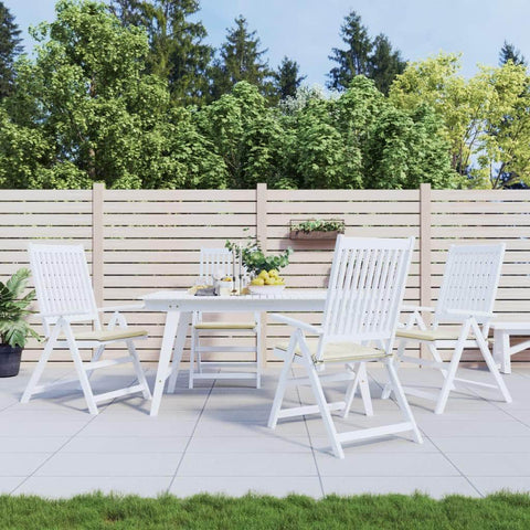 Garden Chair Cushions 4 pcs Cream