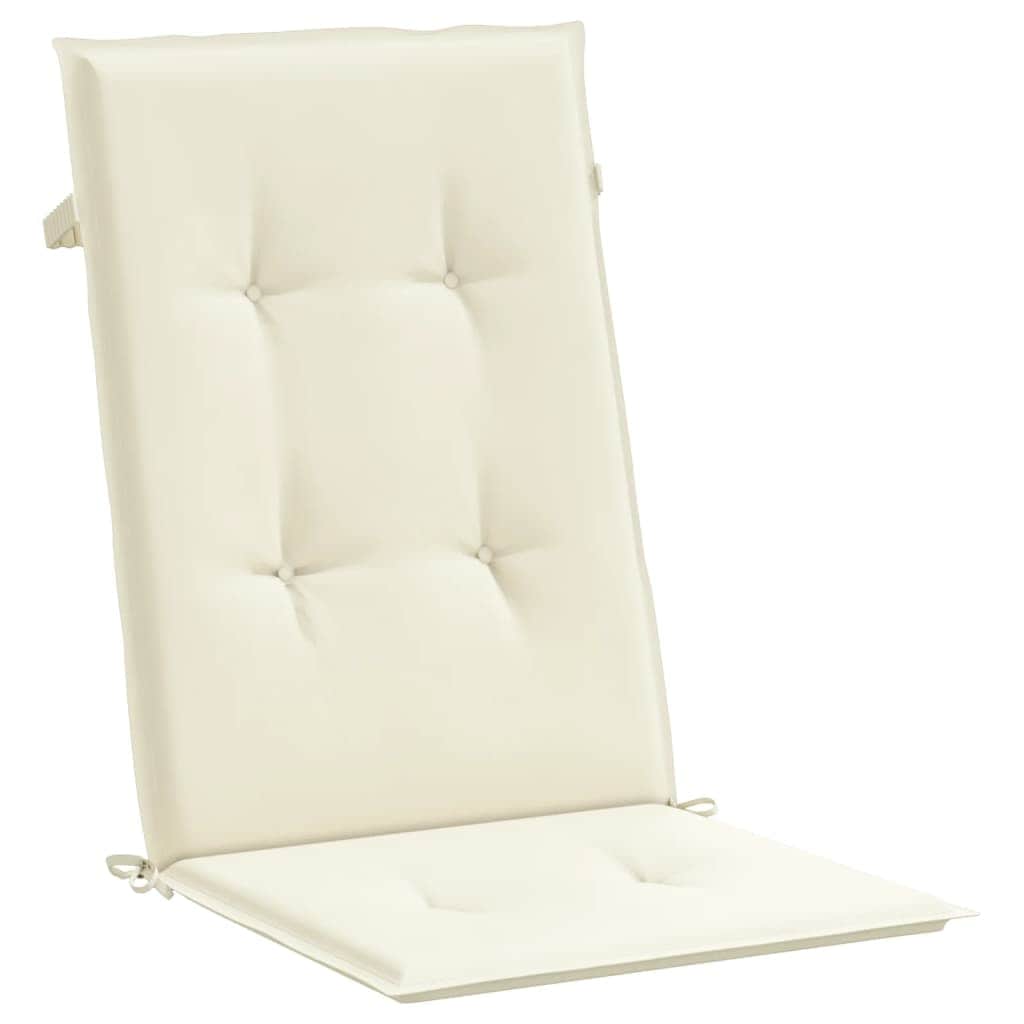 Garden Chair Cushions 4 pcs Cream