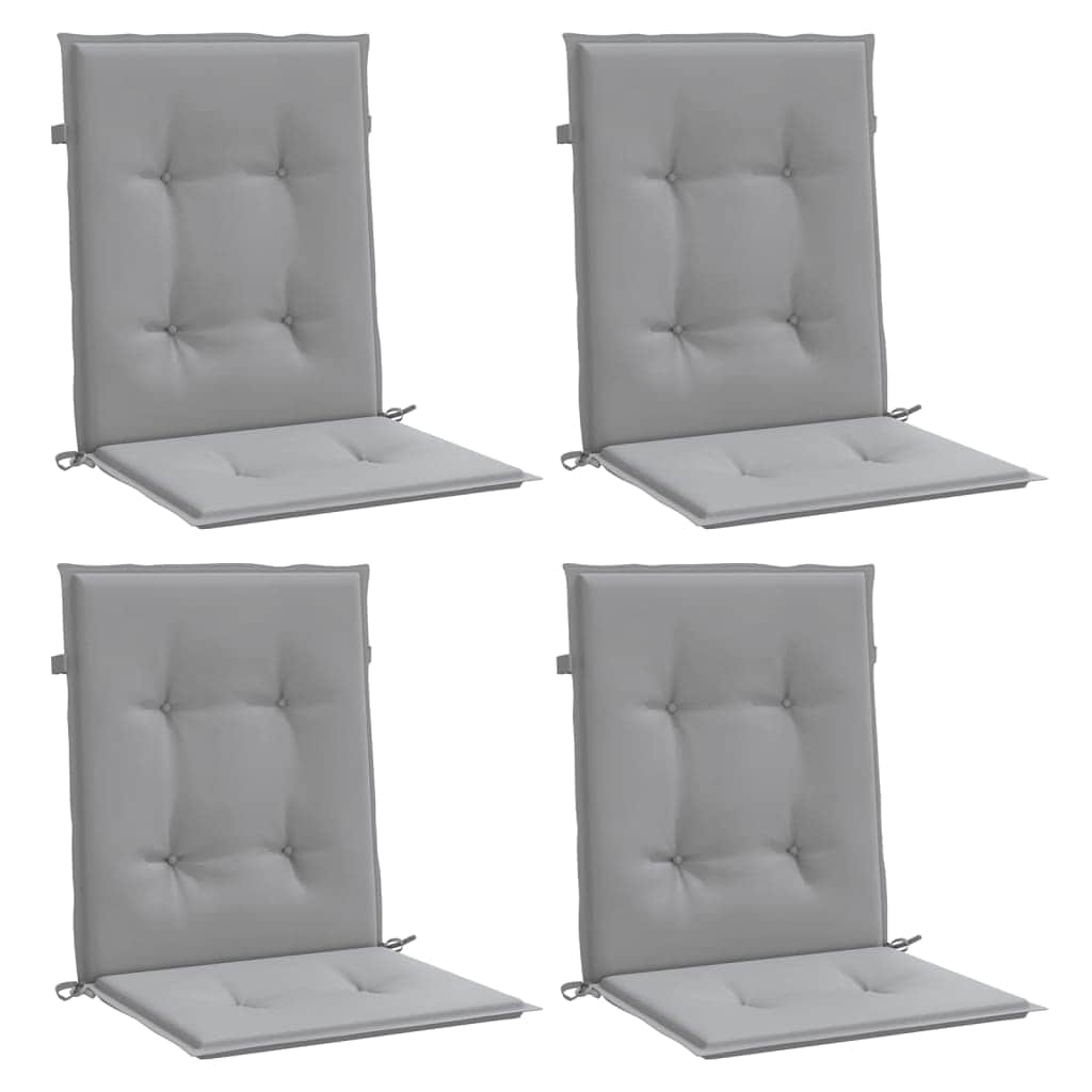 Garden Chair Cushions 4 pcs Grey