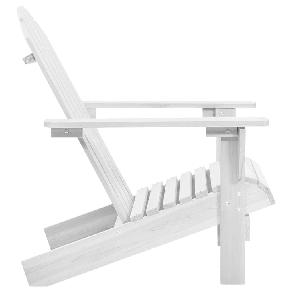 Garden Chair Wood White - Simple deals