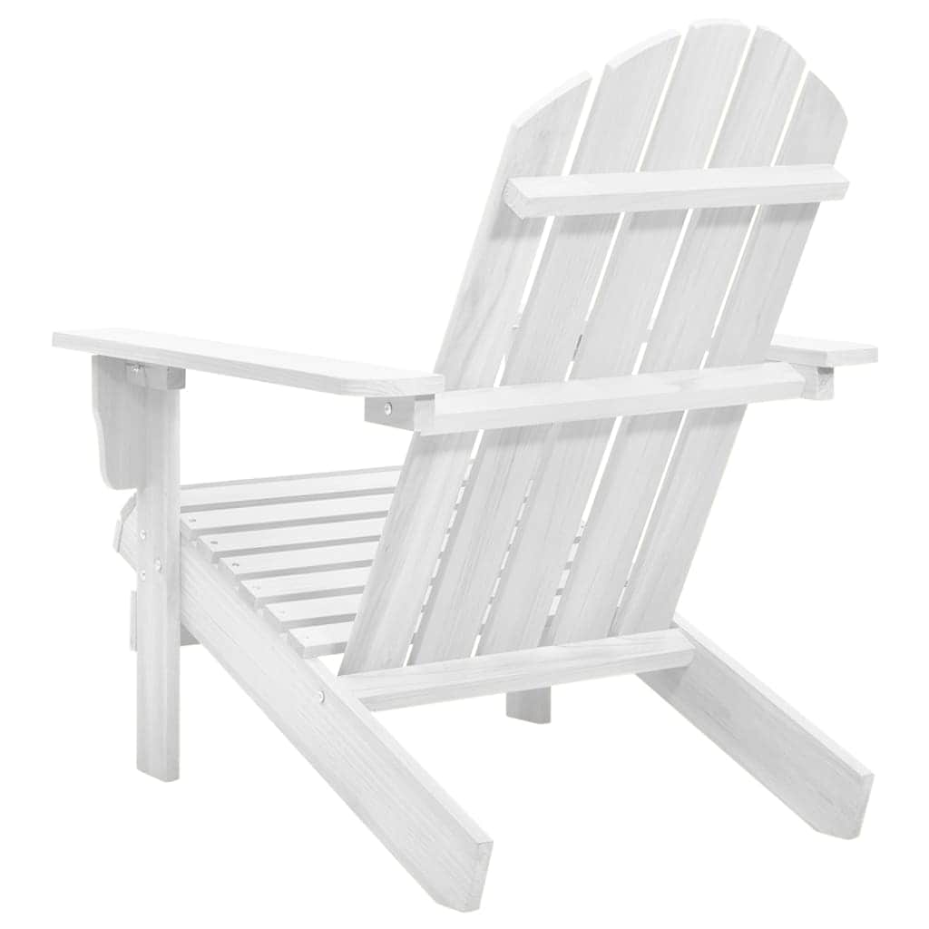 Garden Chair Wood White - Simple deals