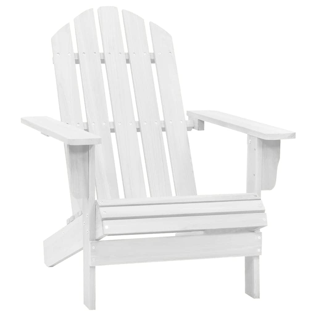 Garden Chair Wood White - Simple deals