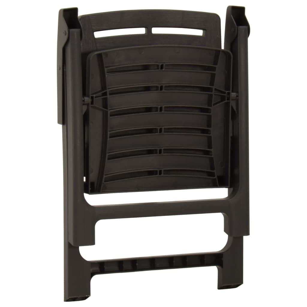 Garden Chairs 2 pcs Plastic Green, 2 Pcs