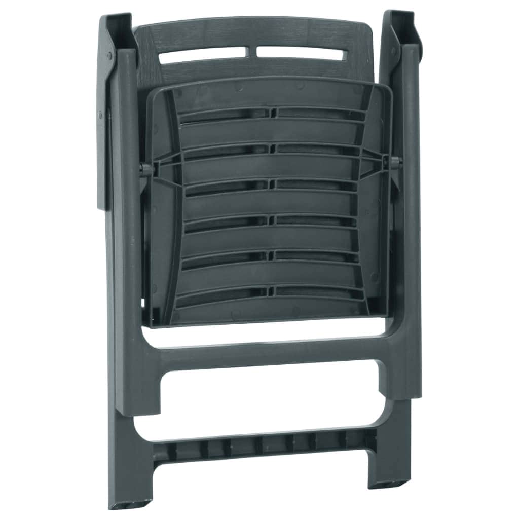 Green colour - Garden Chairs 2 pcs Plastic Green
