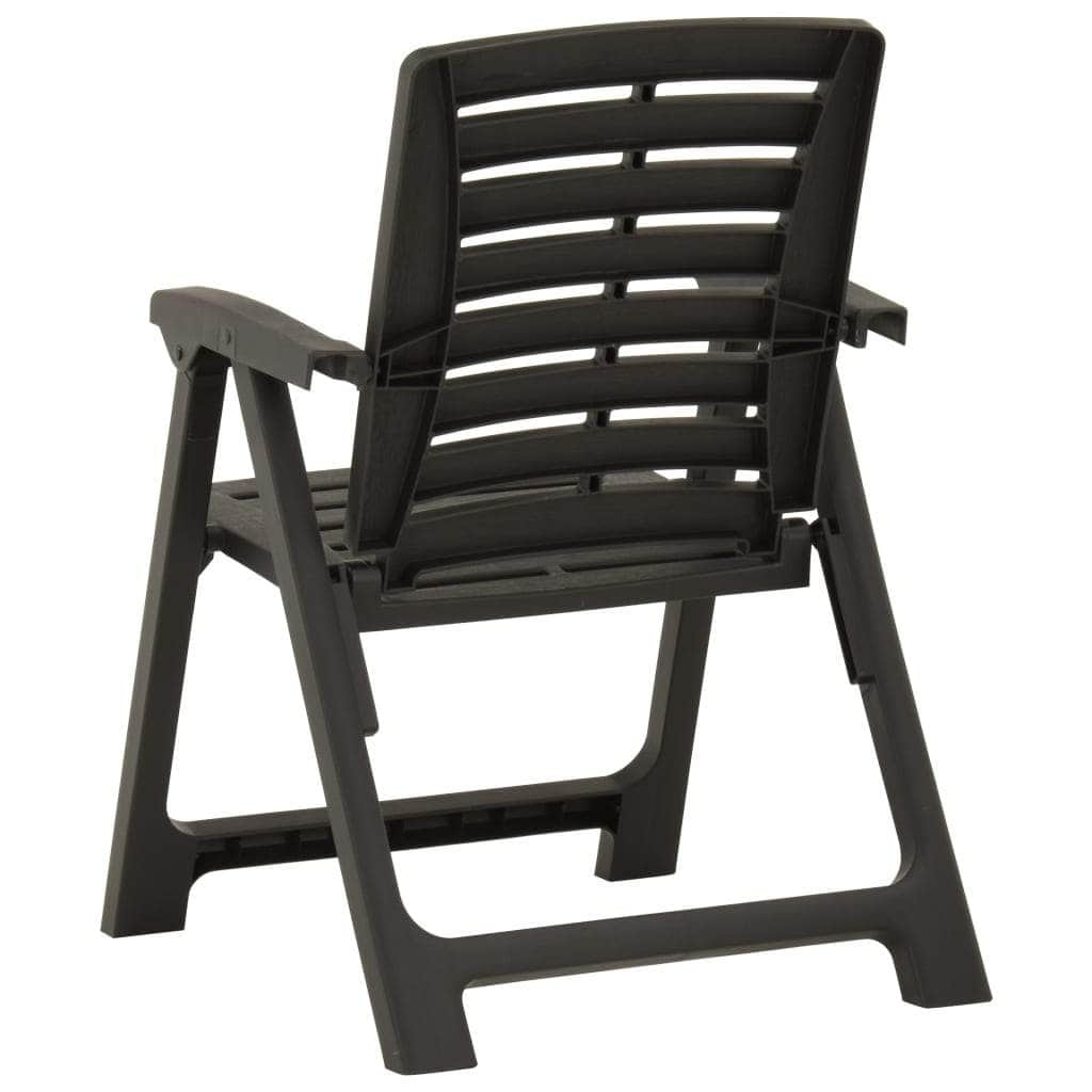 Garden Chairs 2 pcs Plastic Green, Outdoor Chairs