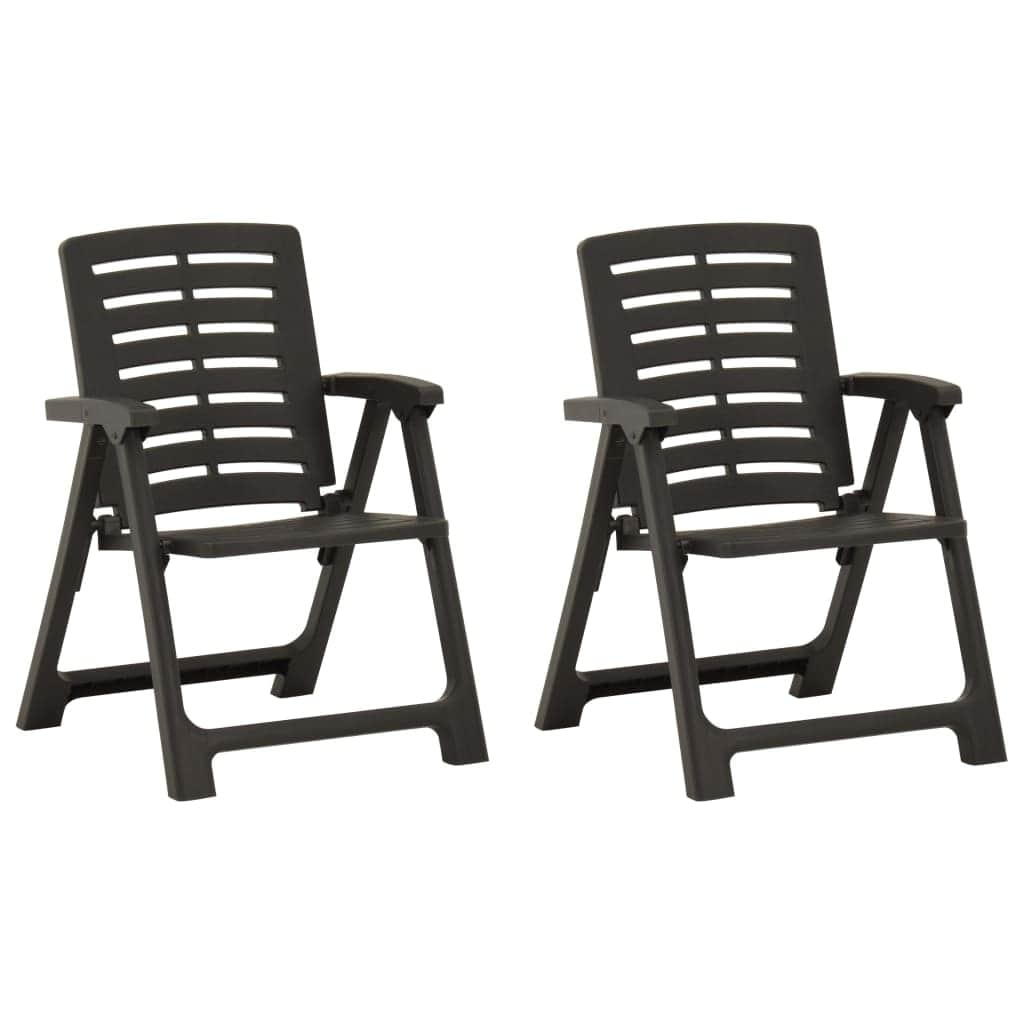 Plastic finish - Garden Chairs 2 pcs Plastic Green