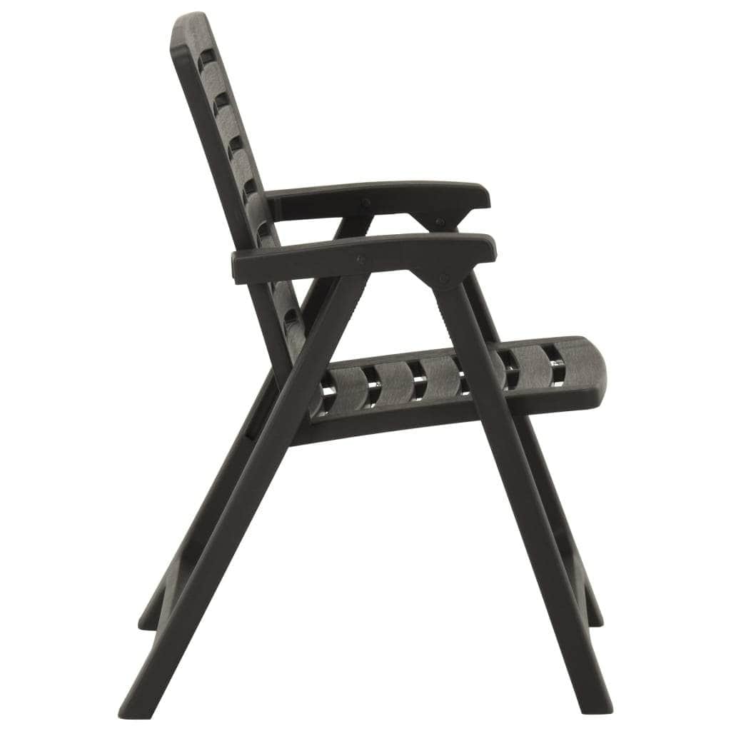 Garden Chairs 2 pcs Plastic Green | Plastic finish