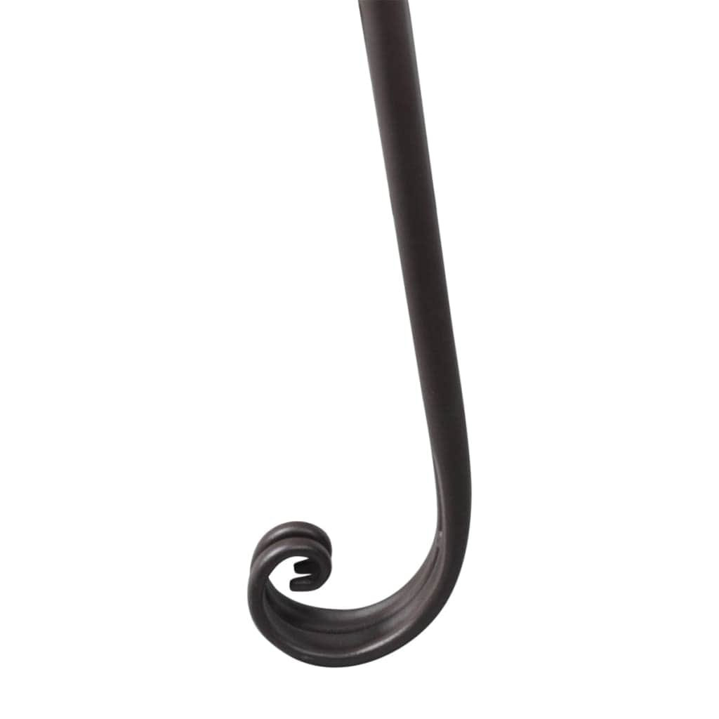 Garden Chaise Lounge 128 cm Steel Antique Brown - Simple deals