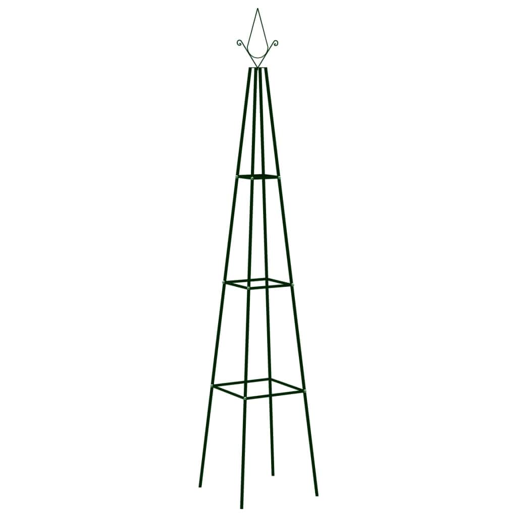 Garden Climbing Plant Racks 2 pcs Dark Green