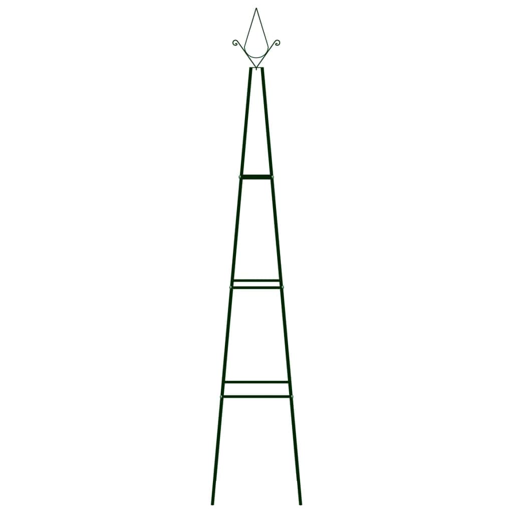 2 Pcs - Garden Climbing Plant Racks 2 pcs Dark Green