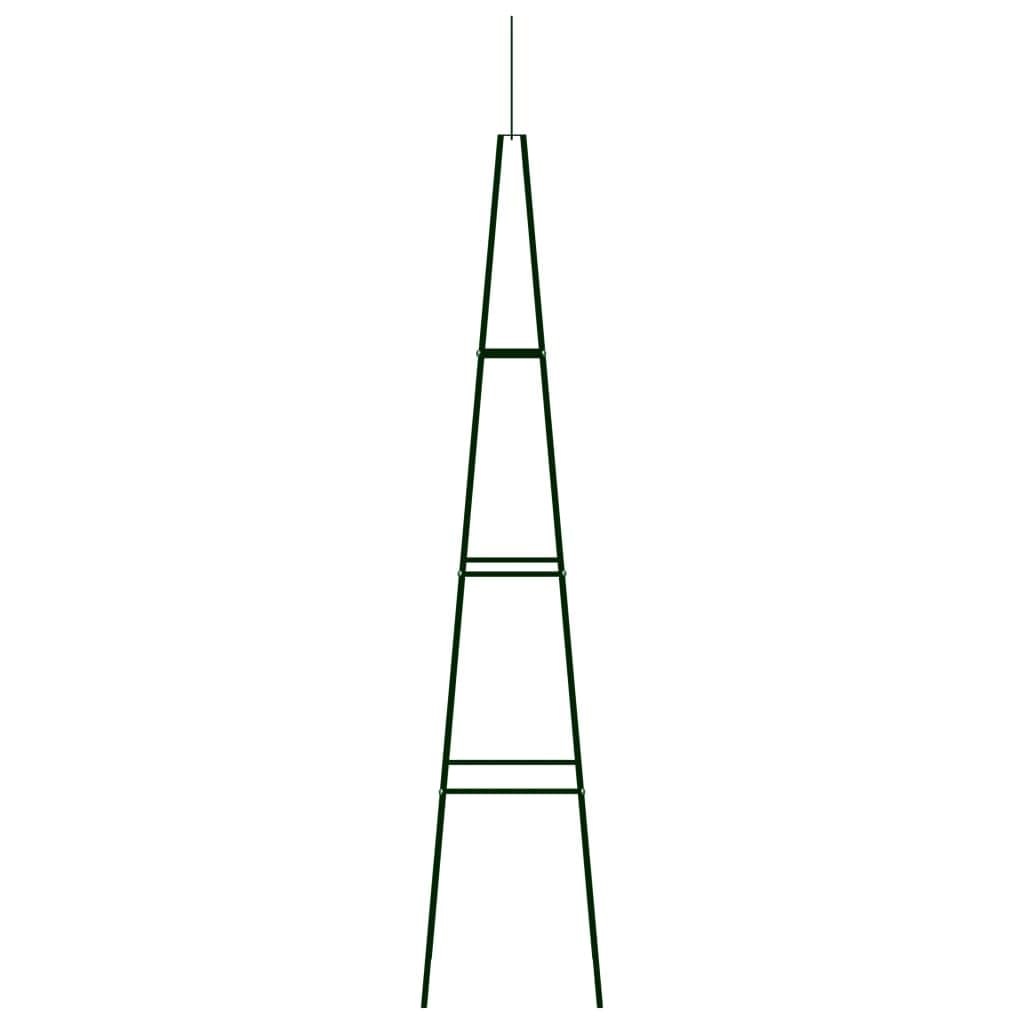 Garden Climbing Plant Racks 2 pcs Dark Green | Green colour