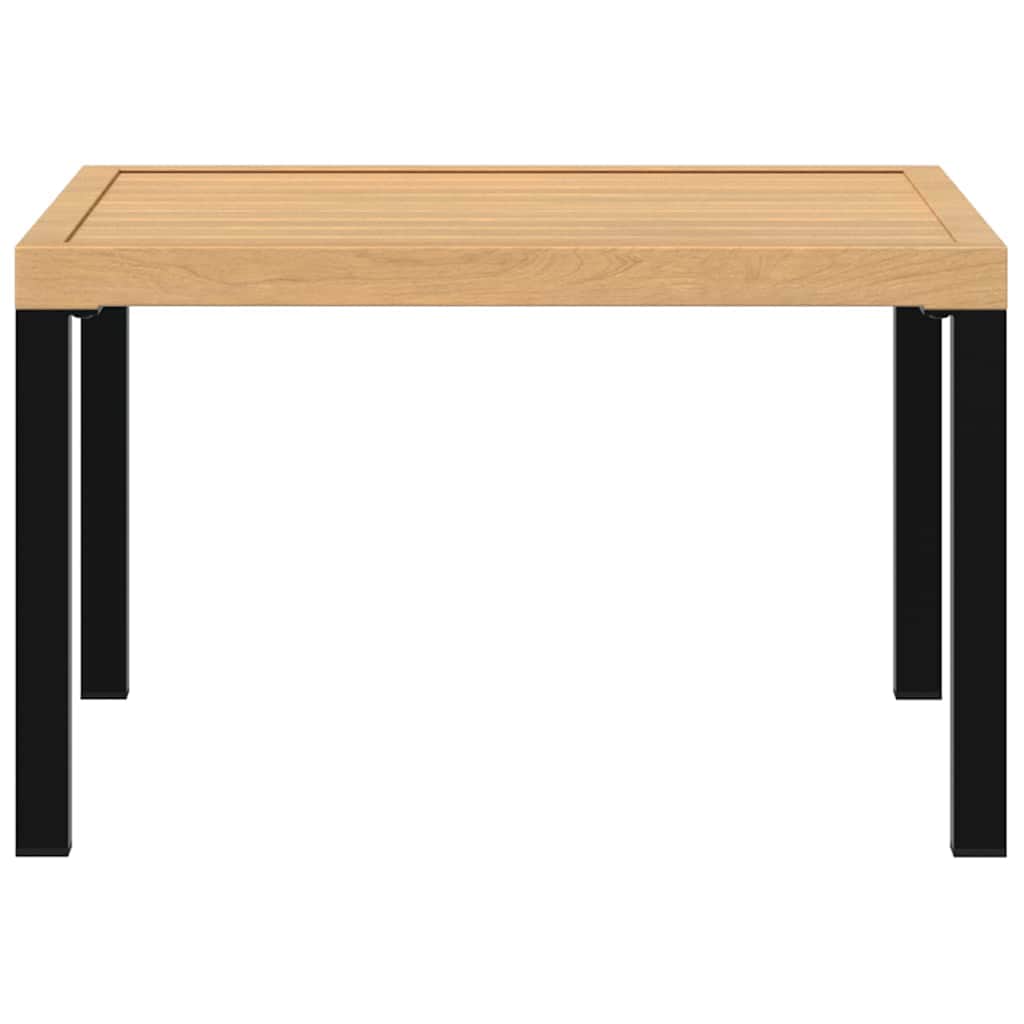 Garden Coffee Table Black  Aluminium