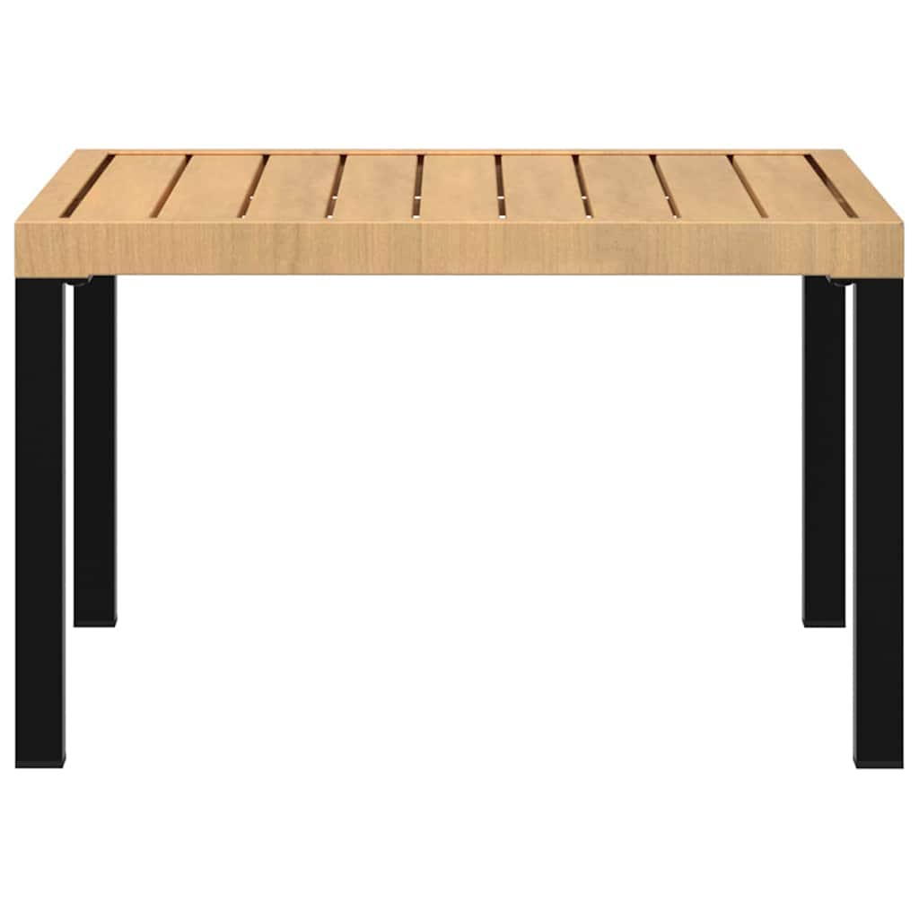 Garden Coffee Table Black  Aluminium