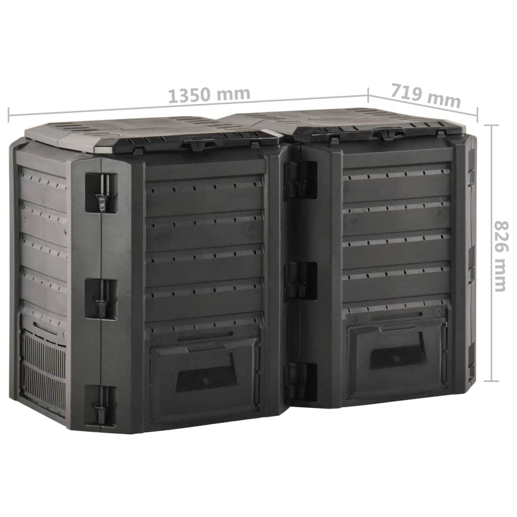 Garden Composter Black