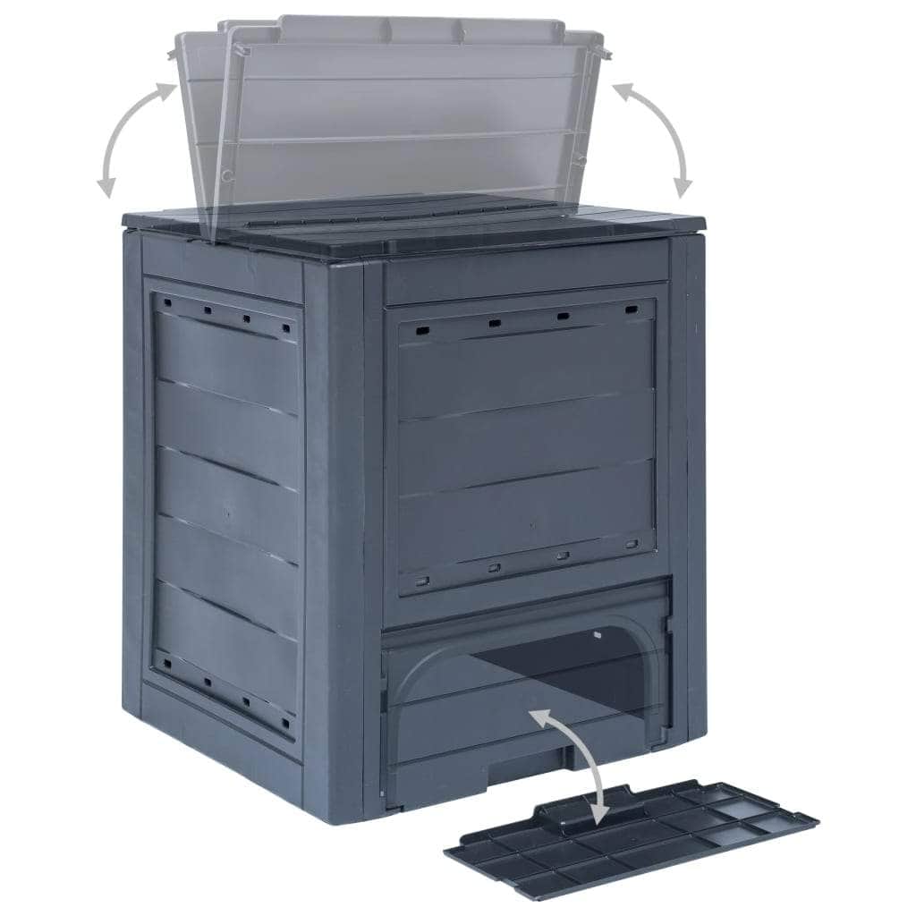 Garden Composters 3 pcs Grey 780 L