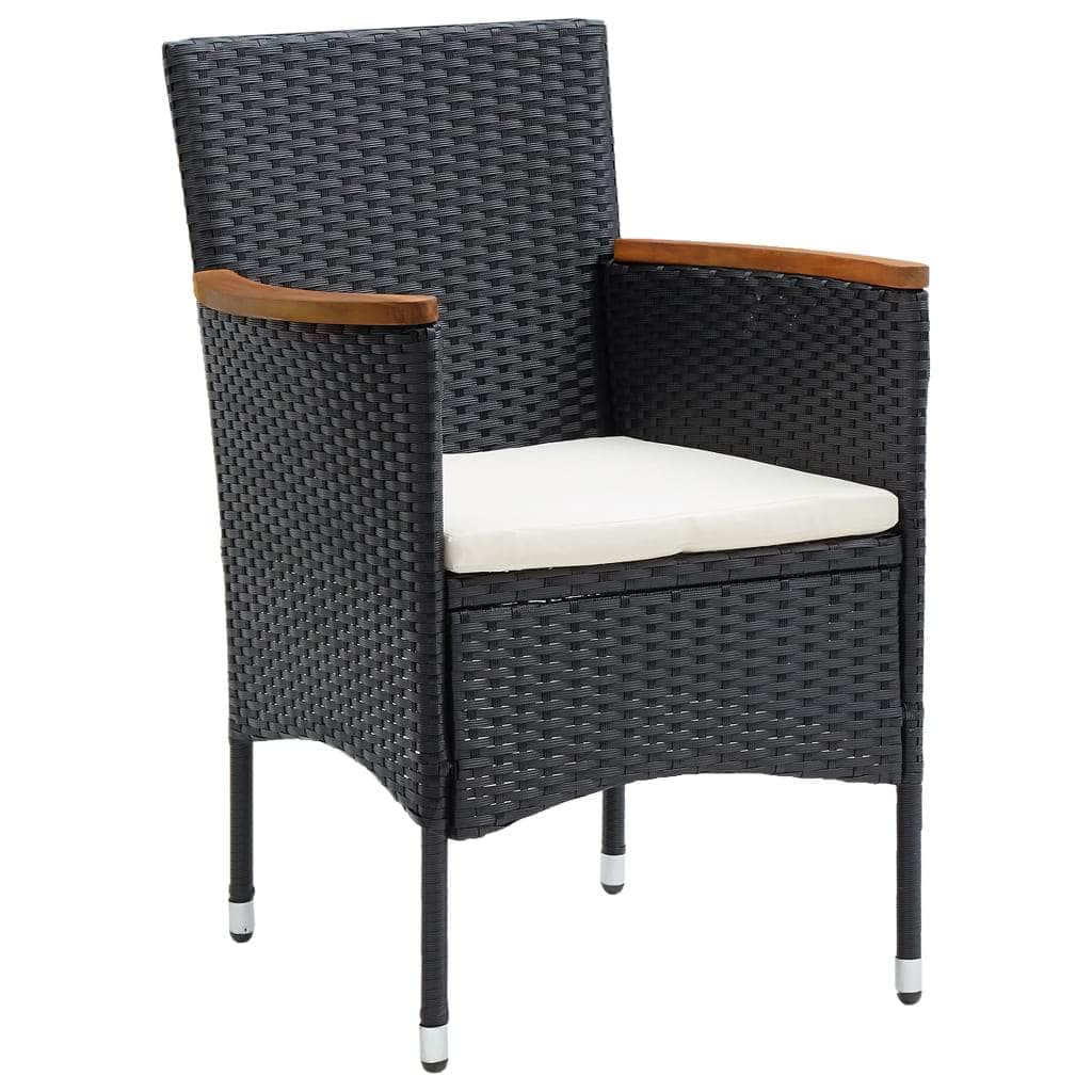 4 Pcs - Garden Dining Chairs 4 pcs Poly Rattan