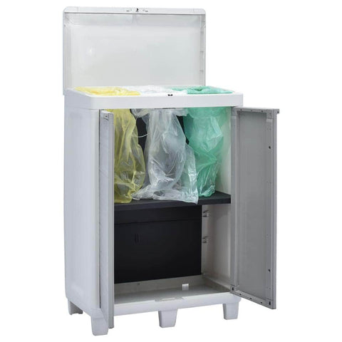 Garden Dustbin with 3 Bags Light Grey
