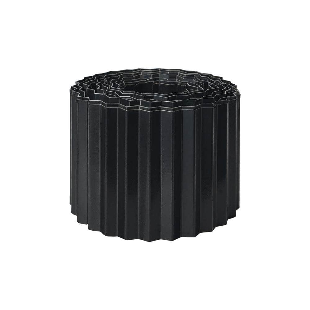 Garden Edging 10mx30cm Lawn Edge Border Fence Steel Black