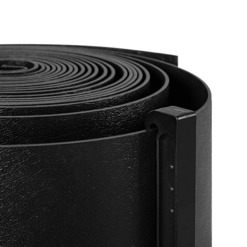 Black colour - Garden Edging 15Cm X 10M Border Support Landscape Edge Black