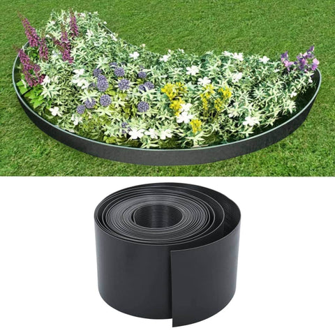 Garden Edging Grey 10 m 15 cm PE
