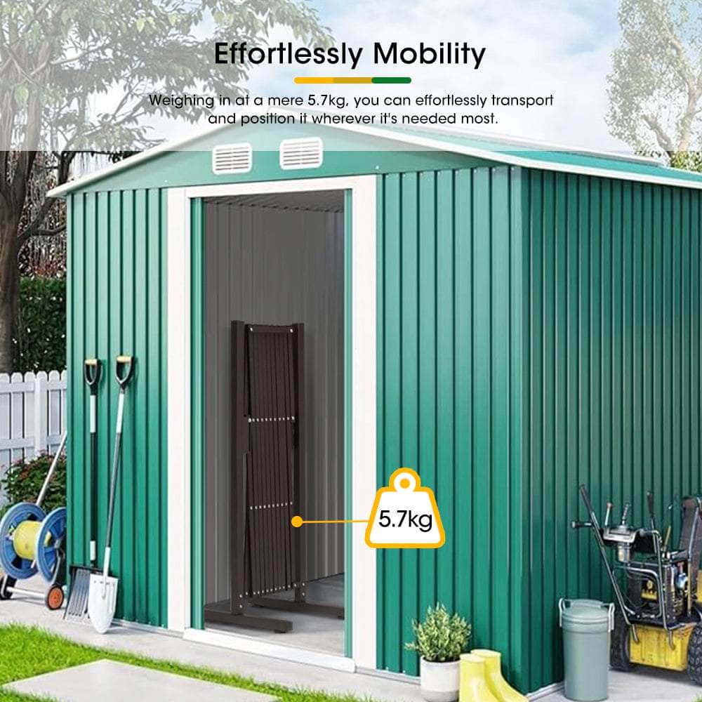 Garden Fence Gate Expandable Barrier Indoor Outdoor Brown